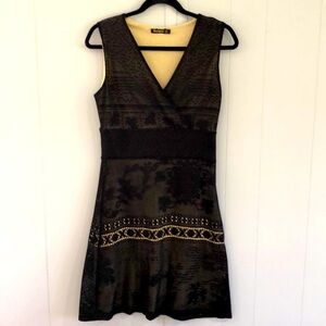 Desigual sleeveless black lace dress